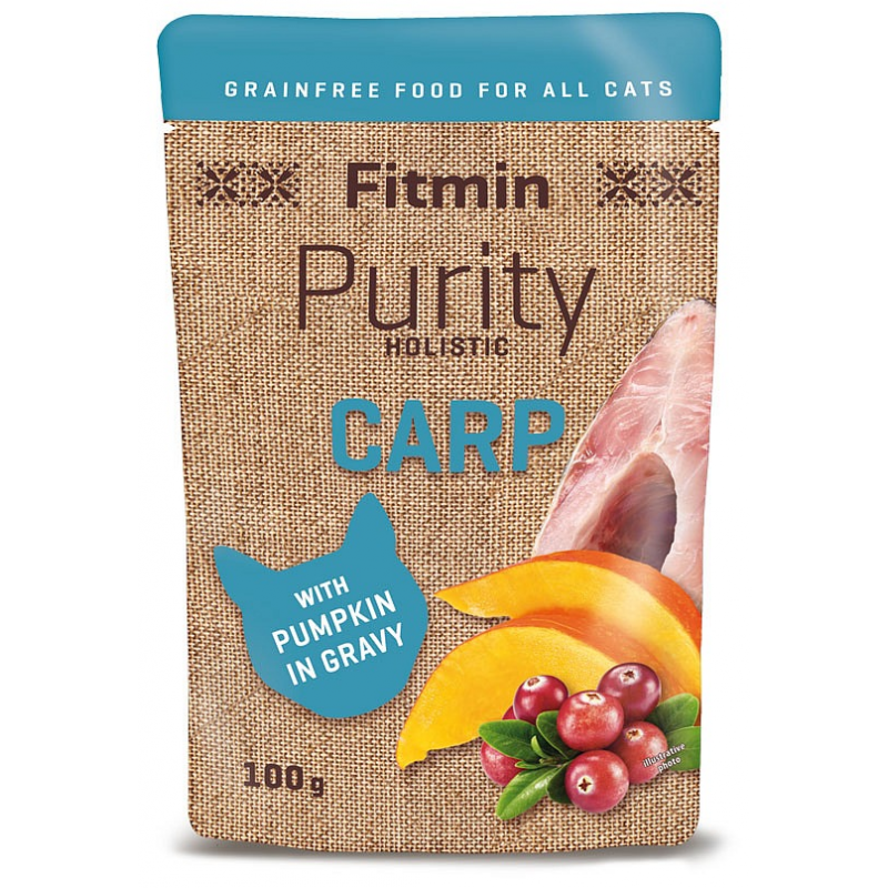 Fitmin Purity Cat pouch 100g Carp with pumpkin