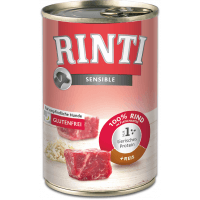 Rinti Dog Sensible wołowina w puszce + ryż 400g