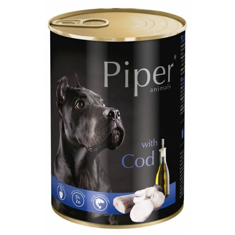 Piper Dog Can - Cod 400g