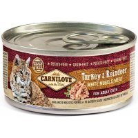 Carnilove White konz Muscle Meat Turkey&Reindeer Cats 100g (při odběru min. 12 k