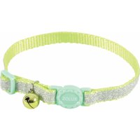 Obroża dla kota SHINY nylon zielona 10mm / 30cm Zolux