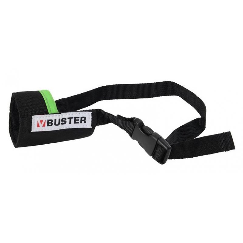 Mocowanie czarnego pyska z jasnozieloną krawędzią BUSTER Easy ID M