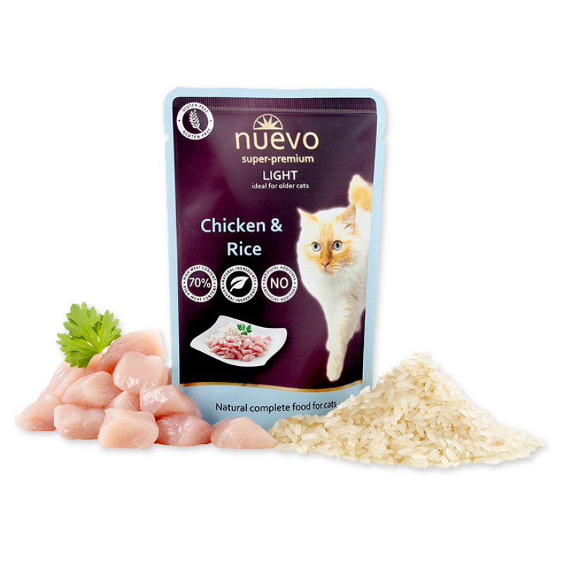 Nuevo kot kieszonkowy light kurczak z ryżem 85g