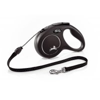 Smycz FLEXI Classic NEW M linka 5m / 20kg czarna