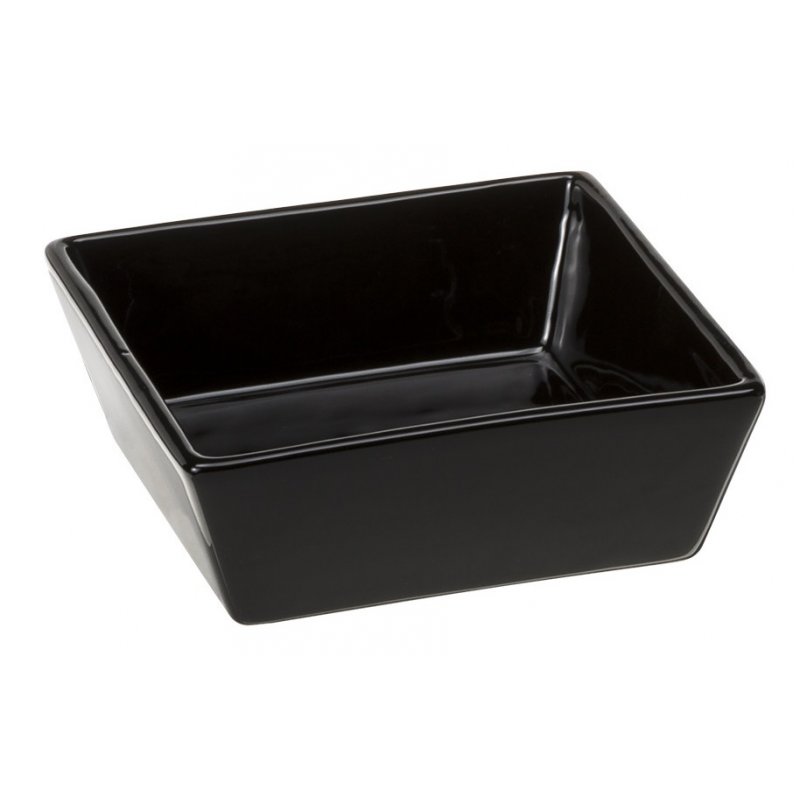 Kwadratowa miska ceramiczna czarna Ferplast ALTAIR 14 0,5l