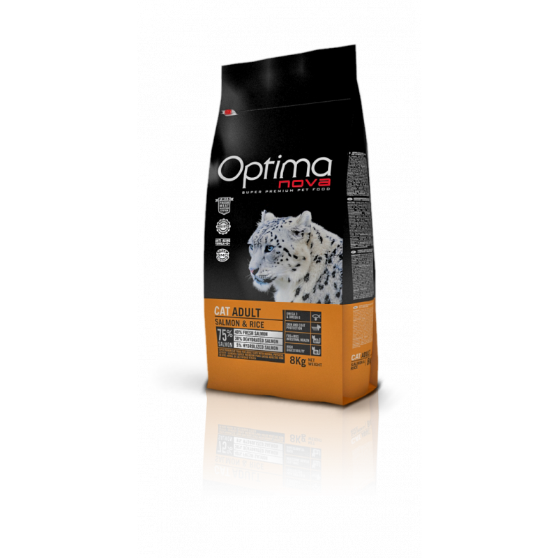 Optima Nova Cat Adult Salmon & Rice 8kg