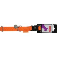 Obroże skórzane pomarańczowe SKÓRA MAC 10mm / 20-30cm Zolux