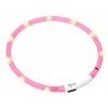 Obroża różowa Visio Light 35cm USB Karlie