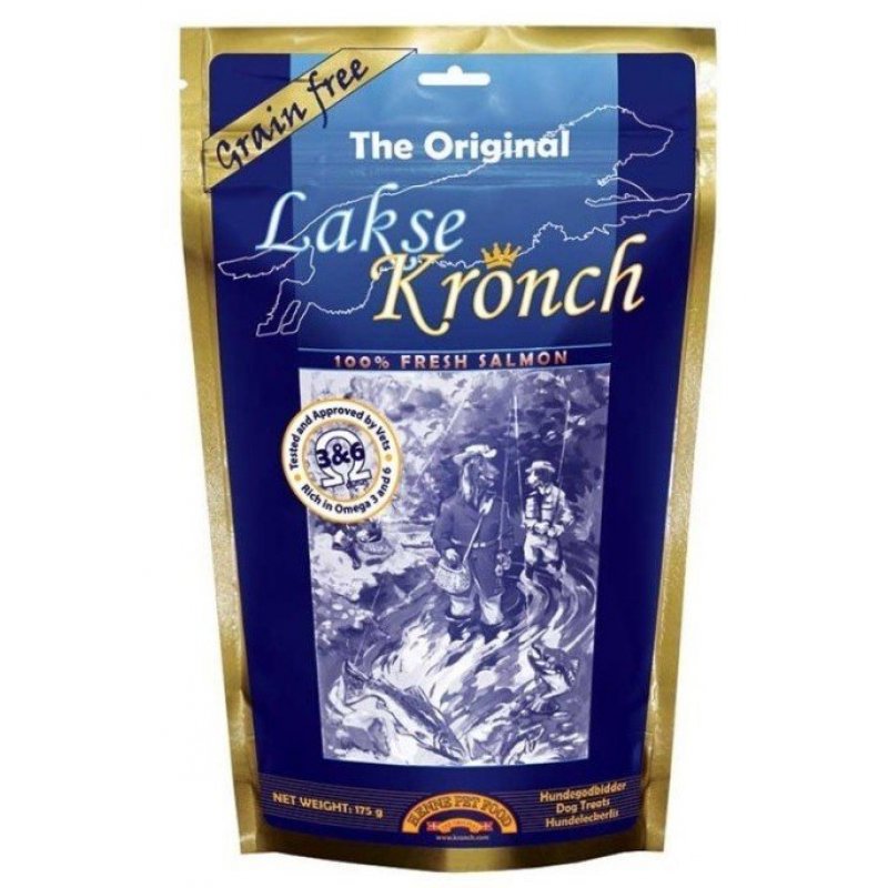 Przysmak KRONCH Traktuj olejem z łososia 100% 175g