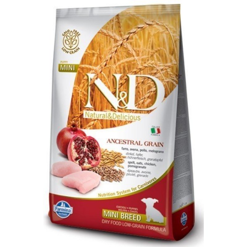 Farmina N&D Low Grain DOG Puppy Mini Chicken & Pomegr 800g