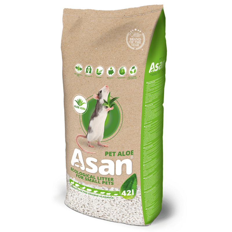ASAN Pet Aloe podłoże dla gryzoni i królików 42l