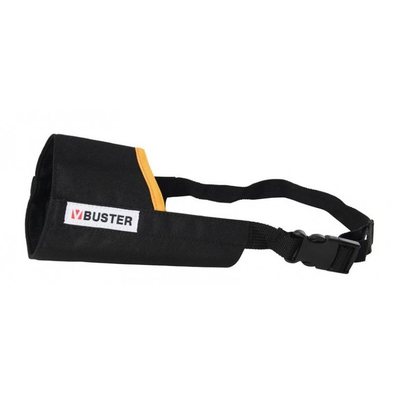 Mocowanie czarnego pyska z pomarańczową krawędzią BUSTER Easy ID 3XL