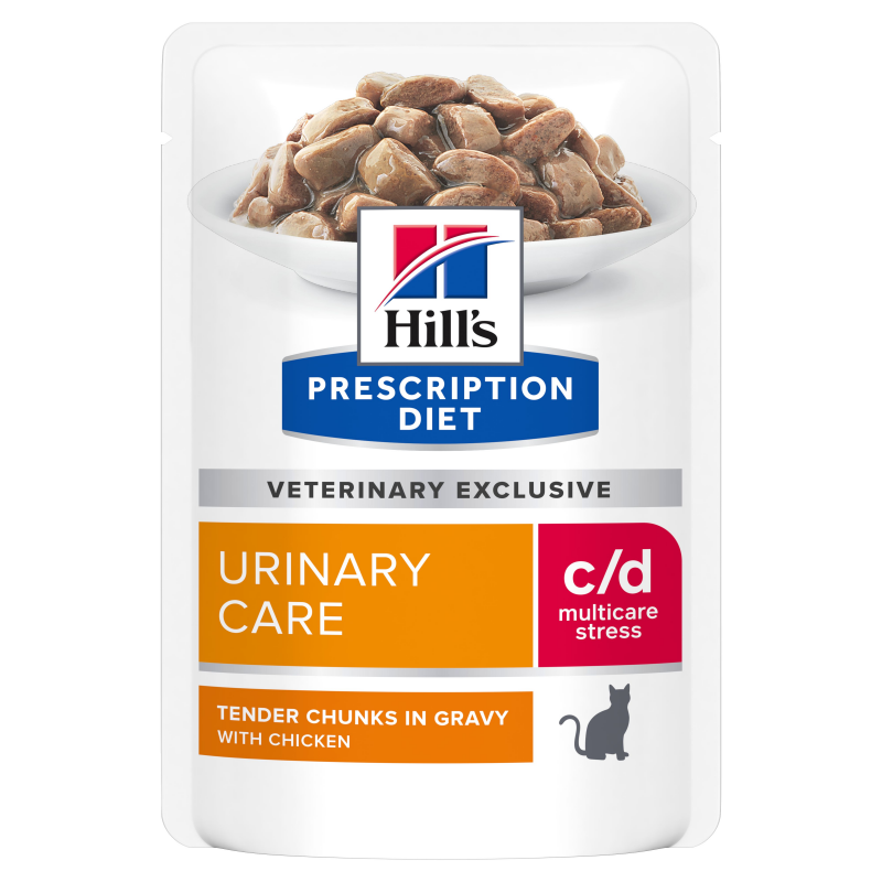 WET "BIG BOOST": Hill's Fel.PD C/D kieszeń Urinary Stress Chick.12x85g NEW