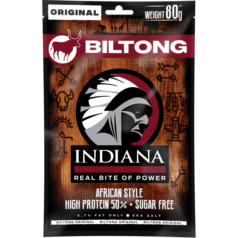INDIANA Biltong wołowina Original 80g