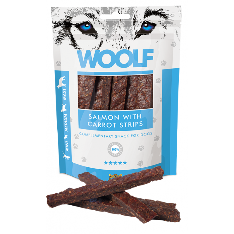 WOOLF Łosoś w Paski Marchewki 100g