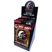 INDIANA Jerky wołowina Hot & Sweet ZIP 720g - display