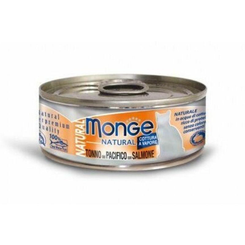 MONGE NATURAL CAT - konserwa tuńczyk/łosoś 80g