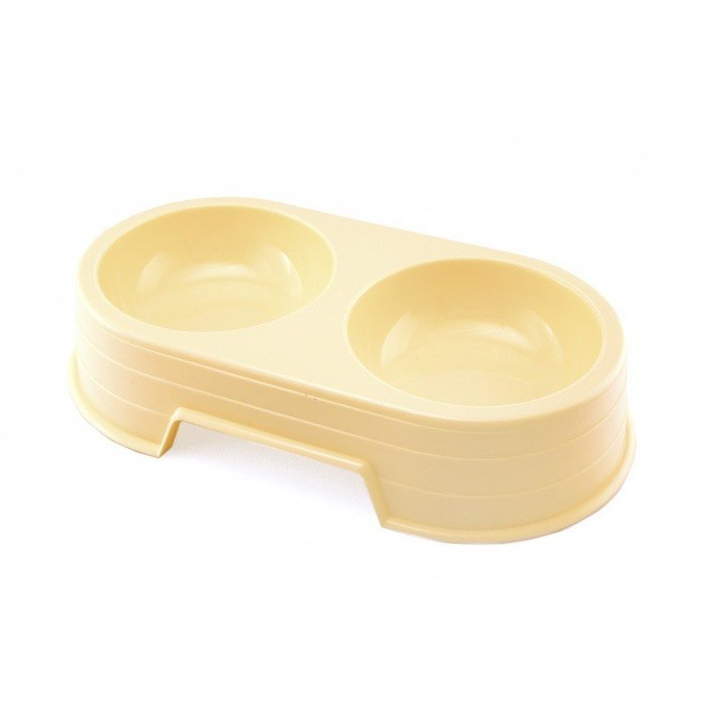 Plastikowa miska podwójna dla psa 2 x 600ml Sum Plast