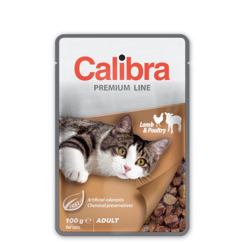 Calibra Cat  Premium Adult Lamb & Poultry 100g