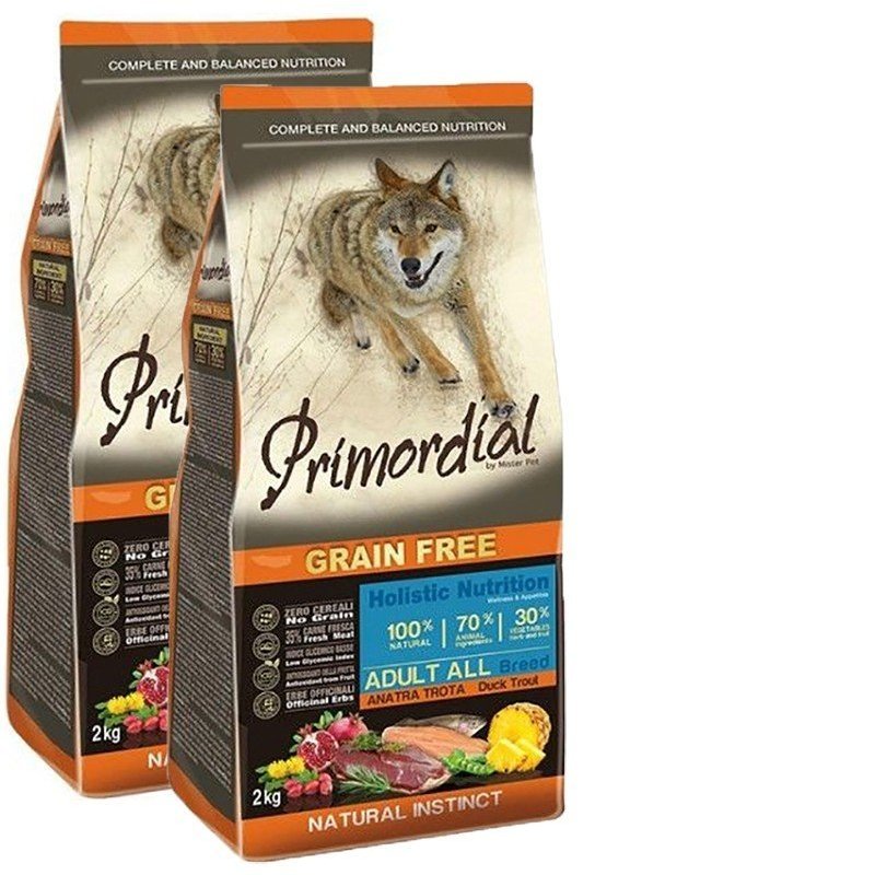 2 x Primordial GF Adult Trout Duck 12kg