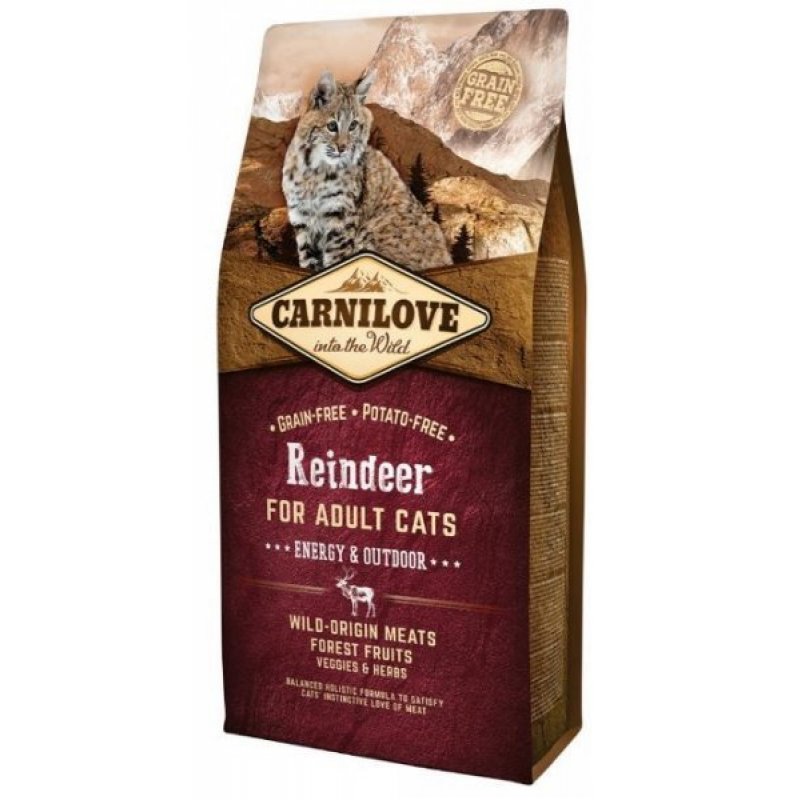 Carnilove Cat Reindeer for Adult Energy & Outdoor 6kg