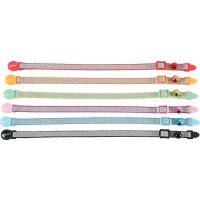 Obroża dla kota SHINY nylon różowa 10mm / 30cm Zolux