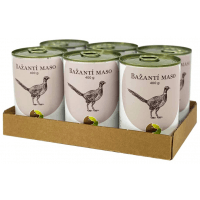 BOHEMIA Mięso bażanta we własnym soku 6x400g
