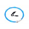 Świecące obroże Visio Light 70cm niebieskie USB