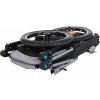 Przyczepka rowerowa z funkcją szybkiego montażu L 74 x 95 x 103/143 cm szara