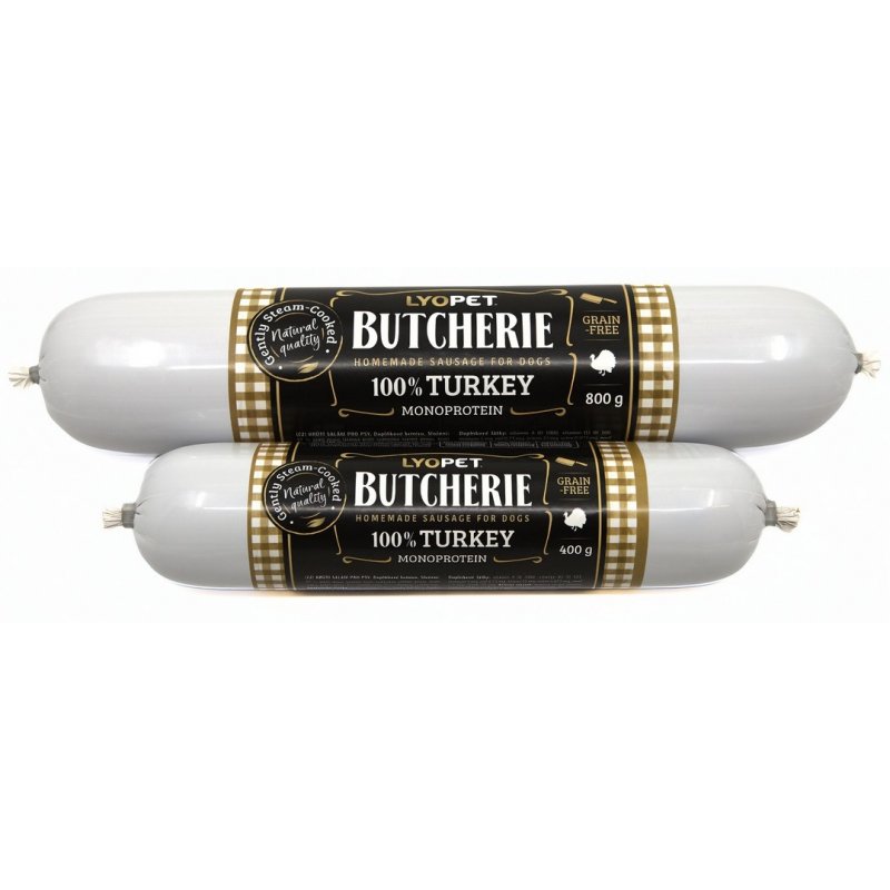 LYOPET Butcherie Turkey sausage 400 g