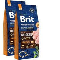 2x Brit Premium by Nature Senior S + M 15kg