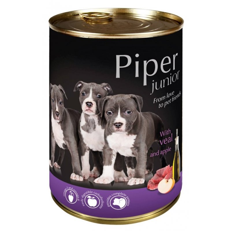 Piper Puppy Can - Veal&Apple 400g