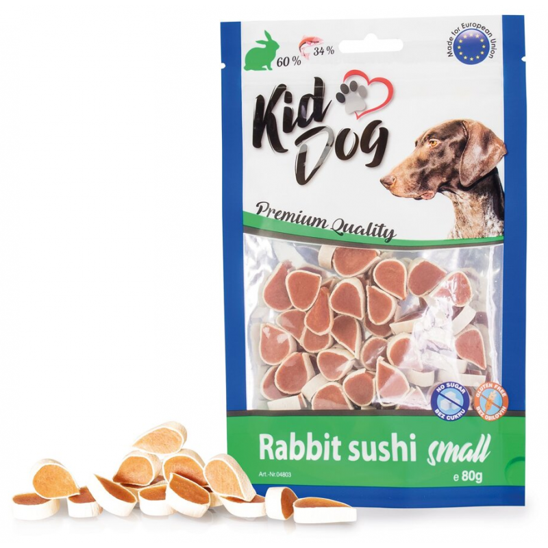KIDDOG królik małe sushi 80g