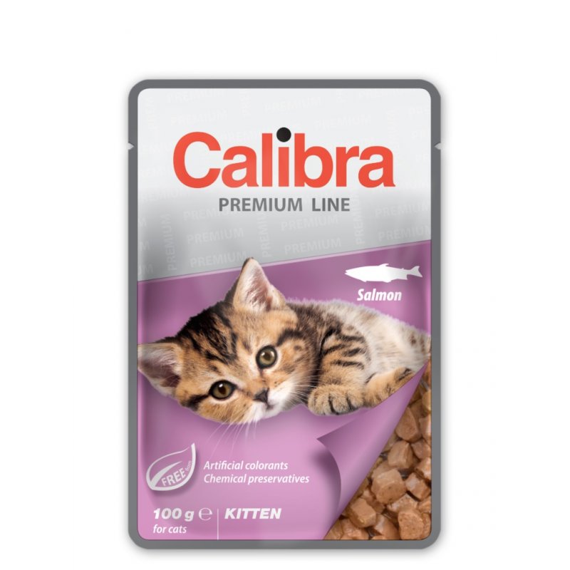 Calibra Cat Pocket Premium Kitten Salmon 100g