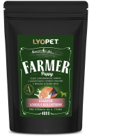 LYOPET Farmer Puppy Starter Łosoś z siarą 400 g (dla wszystkich ras)