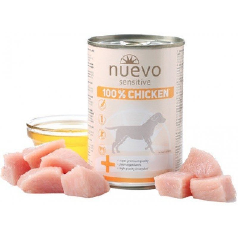 Nuevo pes Sensitive Chicken Monoprotein w puszce 400g
