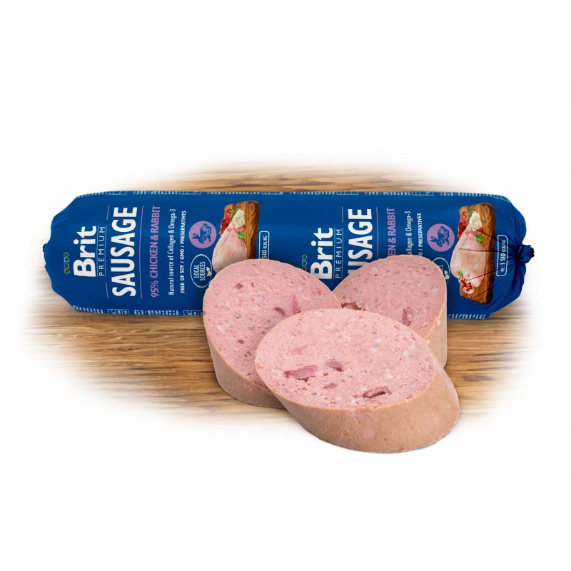 Brit Sausage Chicken & Rabbit 800g (min. odběr 12 ks)