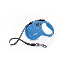 Smycz FLEXI Classic NOWOŚĆ S pasek 5m / 15kg niebieska