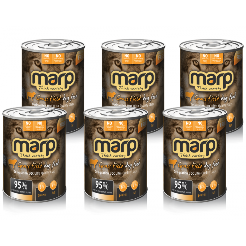 Marp Variety Grass Field puszka dla psów 6x400g