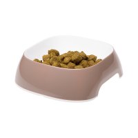 Plastikowa miska Ferplast GLAM SMALL 0,4l beżowa