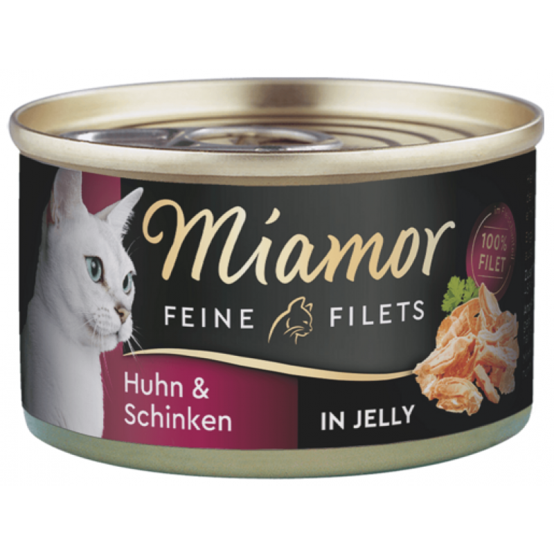 Miamor Cat Filet puszka kurczak+szynka w galarecie 100g