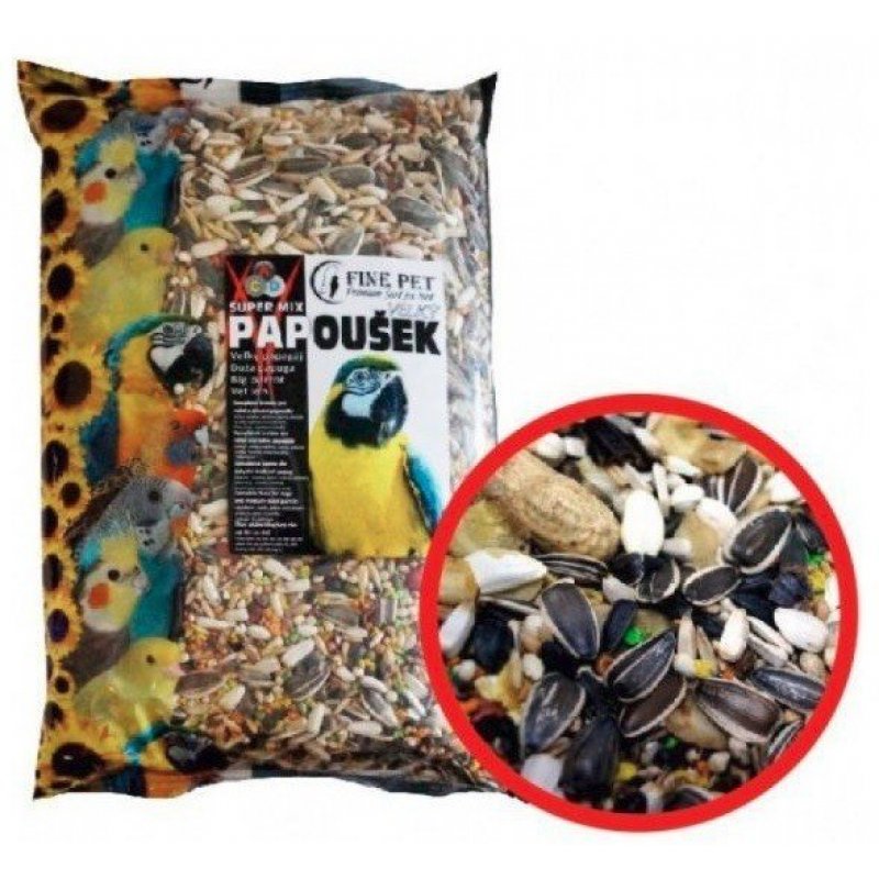 FINE PET Super Mix Mała papuga 800g