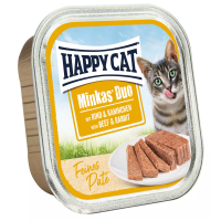 Happy Cat Minkas Duo Rind & Kaninchen Paté 100 g