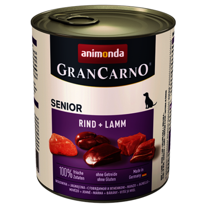 Animonda GRANCARNO puszka SENIOR cielęca / jagnięca 800g