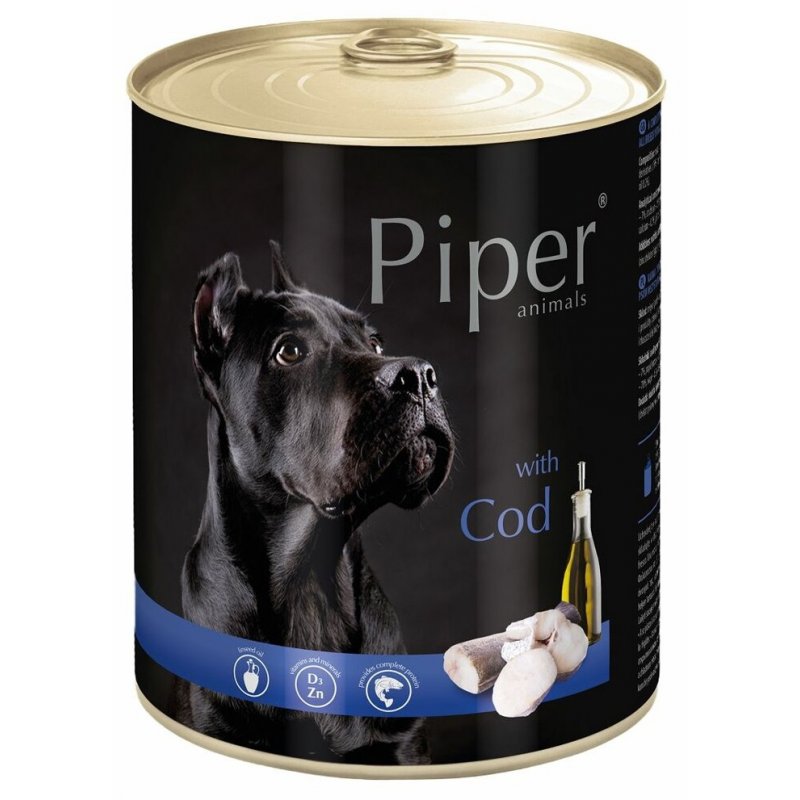Piper Dog Can - Cod 800g