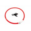 Miga czerwona obroża USB Visio Light 70cm